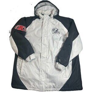 Vintage Raiders Embroidered Logo NFL Jacket Removable Vest Int. Pockets, XL